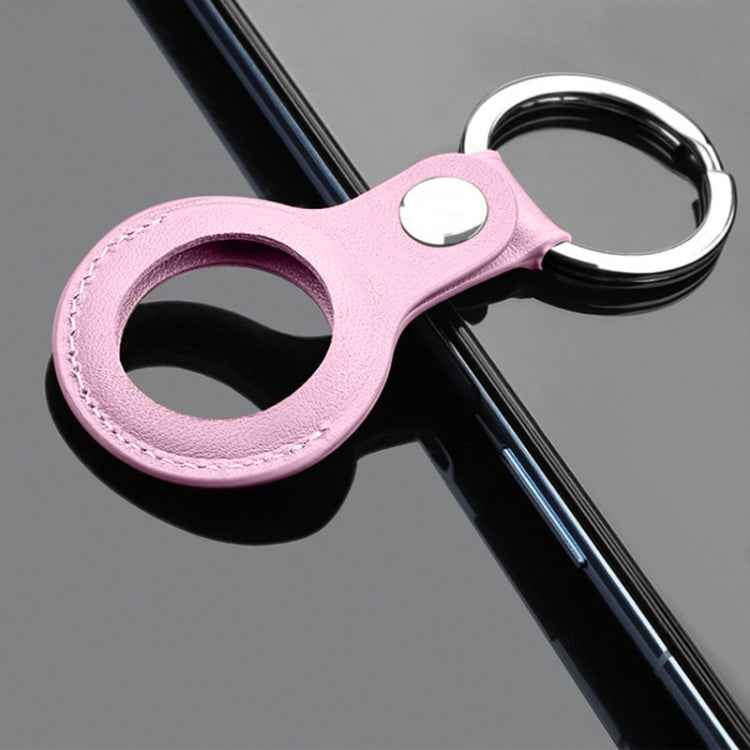 Mutural PU Leather Protective Case with Key Ring for AirTag 2nd Gen / AirTag 1st Gen