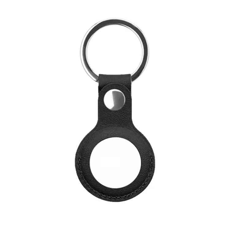 Mutural PU Leather Protective Case with Key Ring for AirTag 2nd Gen / AirTag 1st Gen