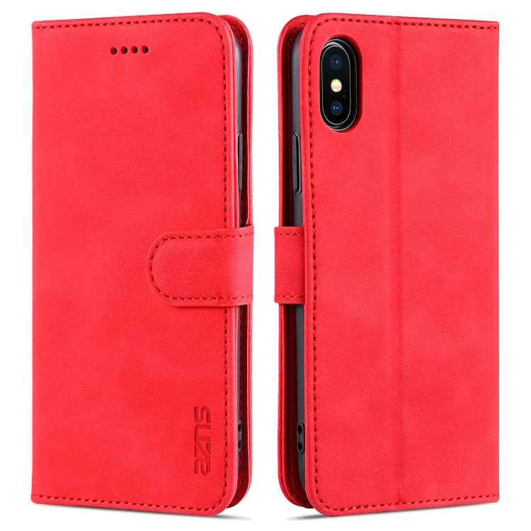 AZNS Skin Feel Calf Texture Horizontal Flip Leather Case with Card Slots & Holder & Wallet, For iPhone 11 Pro, For iPhone 11, For iPhone 11 Pro Max, For iPhone XS / X, For iPhone XS Max, For iPhone XR
