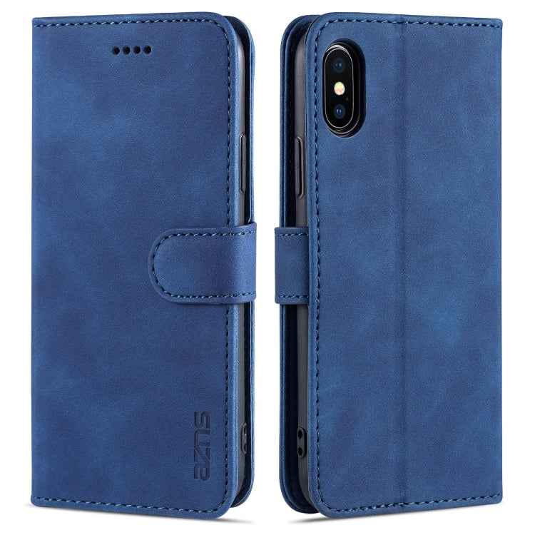 AZNS Skin Feel Calf Texture Horizontal Flip Leather Case with Card Slots & Holder & Wallet, For iPhone 11 Pro, For iPhone 11, For iPhone 11 Pro Max, For iPhone XS / X, For iPhone XS Max, For iPhone XR