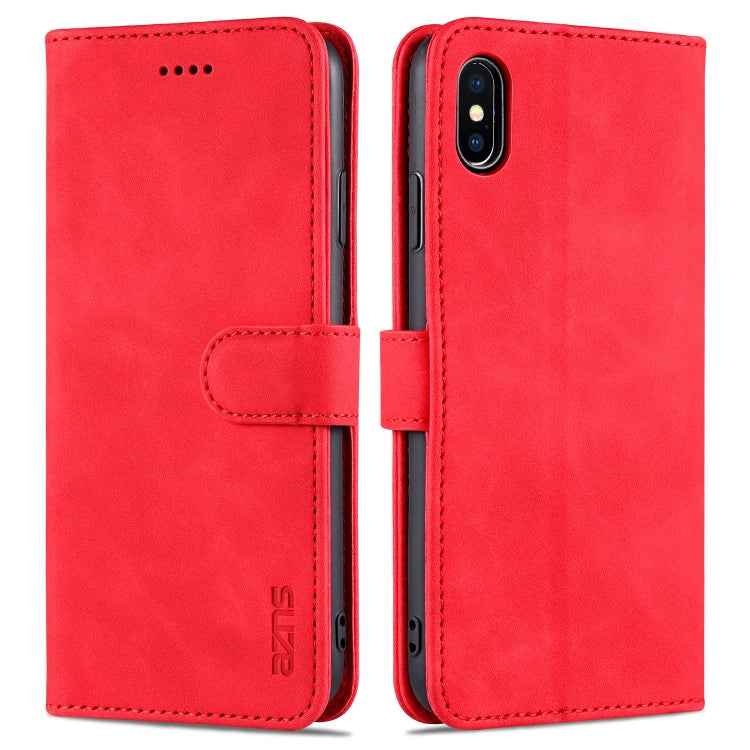 AZNS Skin Feel Calf Texture Horizontal Flip Leather Case with Card Slots & Holder & Wallet, For iPhone 11 Pro, For iPhone 11, For iPhone 11 Pro Max, For iPhone XS / X, For iPhone XS Max, For iPhone XR