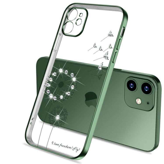 Ultra-thin Electroplating Dandelion Pattern Protective Case, For iPhone 11, For iPhone 11 Pro, For iPhone 11 Pro Max, For iPhone 12 Pro Max, For iPhone 12 Pro, For iPhone 12, For iPhone 12 Mini