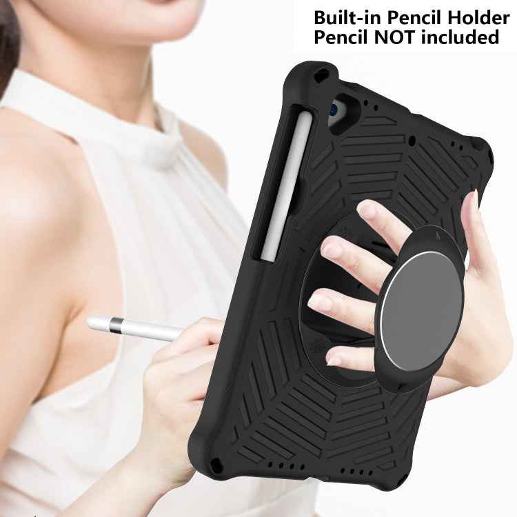 Spider King EVA Protective Case with Adjustable Shoulder Strap & Holder & Pen Slot, For iPad 9.7 2018 & 2017 / Pro 9.7 / Air 2 / Air, For iPad 10.2 2021 / 2020 / 2019, For iPad Pro 10.5 inch 2017 / Air 3 10.5 inch                                       ...
