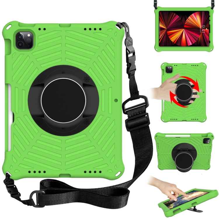 Spider King EVA Protective Case with Adjustable Shoulder Strap & Holder & Pen Slot, For iPad 9.7 2018 & 2017 / Pro 9.7 / Air 2 / Air, For iPad 10.2 2021 / 2020 / 2019, For iPad Pro 10.5 inch 2017 / Air 3 10.5 inch                                       ...