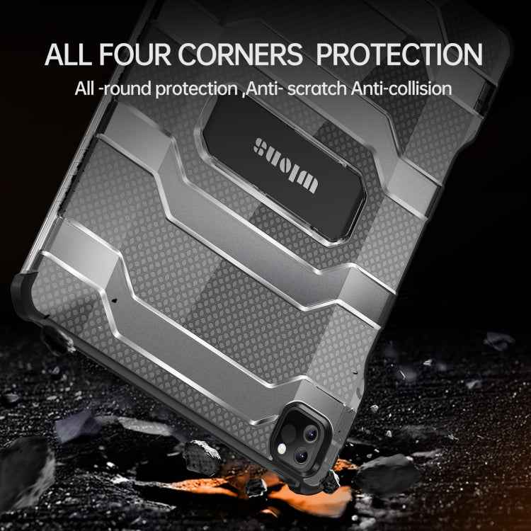 wlons Explorer Series PC + TPU Protective Case with Folding Holder, For iPad 10.2 2020 / 2019 / Air 2019 10.5, For iPad Pro 11 2022 / 2021 / 2020 / 2018 / Air 2020 10.9, For iPad Pro 12.9 2022 / 2021 / 2020 / 2018
