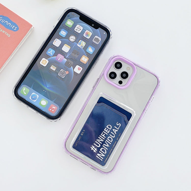 Full-coverage 360 Clear PC + TPU Shockproof Protective Case with Card Slot, For iPhone 12 / 12 Pro, For iPhone 12 Pro Max, For iPhone 11 Pro, For iPhone 11, For iPhone 11 Pro Max