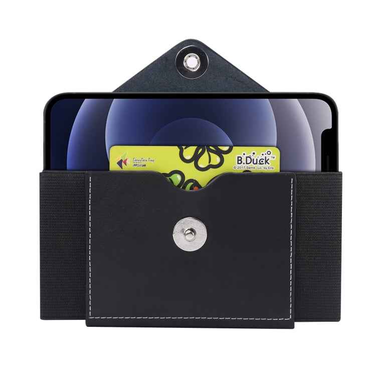 Ultra-thin Elasticity Mobile Phone Leather Case Waist Bag, For 5.8-6.1 inch Phones, Size: S, For 5.5-6.5 inch Phones, Size: M, For 6.7-6.9 inch Phones, Size: L