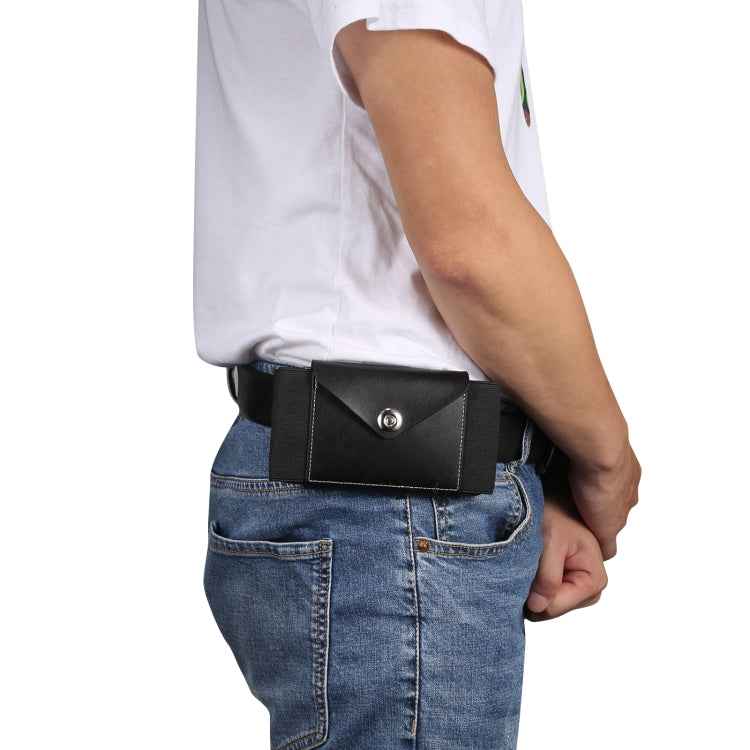 Ultra-thin Elasticity Mobile Phone Leather Case Waist Bag, For 5.8-6.1 inch Phones, Size: S, For 5.5-6.5 inch Phones, Size: M, For 6.7-6.9 inch Phones, Size: L