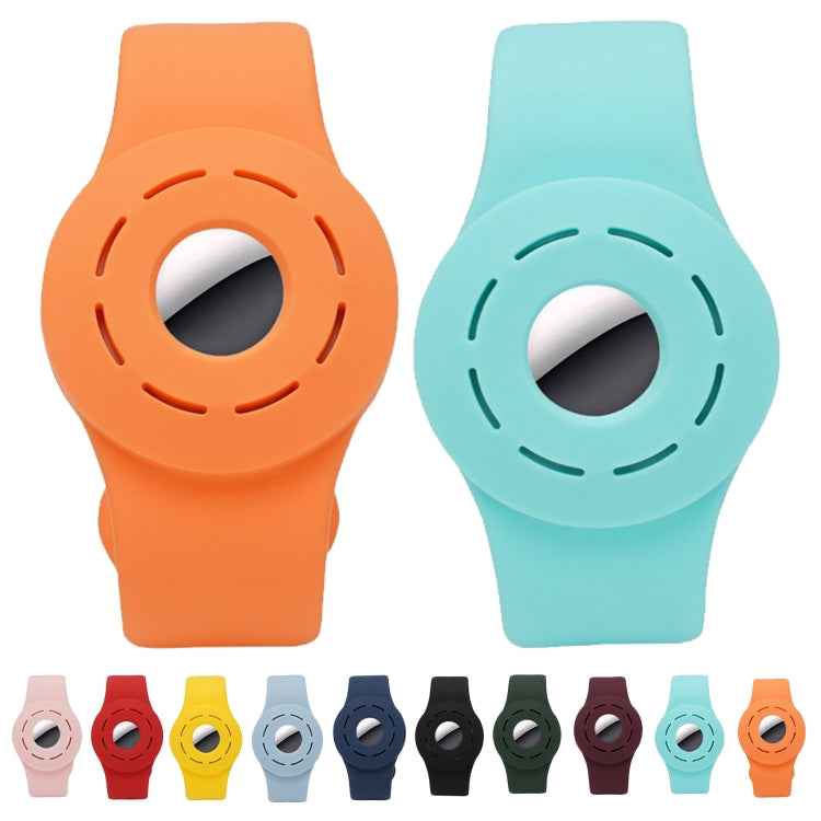 Anti-scratch Shockproof Silicone Bracelet Strap Protective Cover Case, For AirTag