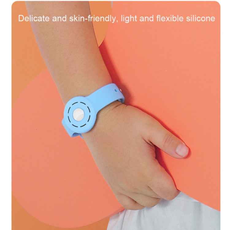 Anti-scratch Shockproof Silicone Bracelet Strap Protective Cover Case, For AirTag