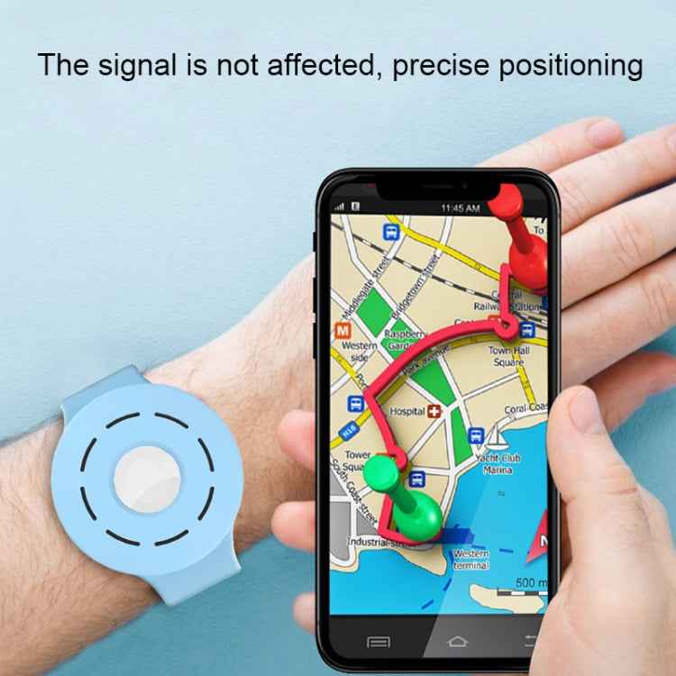Anti-scratch Shockproof Silicone Bracelet Strap Protective Cover Case, For AirTag