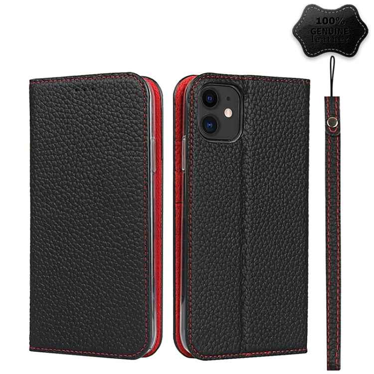 Litchi Texture Horizontal Flip Top Layer Cowhide Leather Case with Holder & Card Slots & Wallet & Strap & Wire Winder, For iPhone 12 mini, For iPhone 12 / 12 Pro, For iPhone 12 Pro Max, For iPhone 11 Pro, For iPhone 11, For iPhone 11 Pro Max           ...