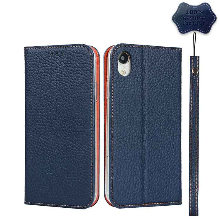 Litchi Texture Horizontal Flip Top Layer Cowhide Leather Case with Holder & Card Slots & Wallet & Strap & Wire Winder, For iPhone 6 & 6s, For iPhone 6 Plus & 6s Plus, For iPhone XR, For iPhone XS Max