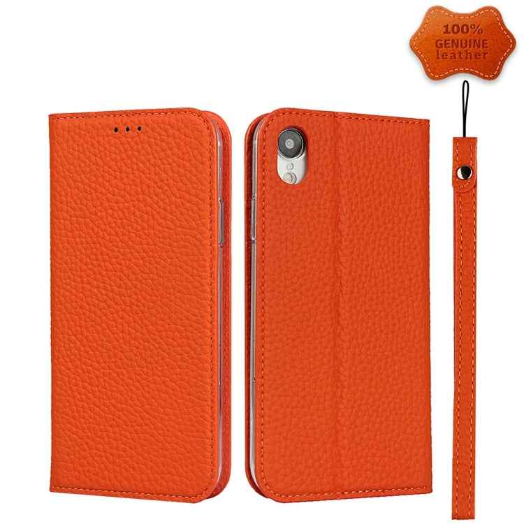 Litchi Texture Horizontal Flip Top Layer Cowhide Leather Case with Holder & Card Slots & Wallet & Strap & Wire Winder, For iPhone 6 & 6s, For iPhone 6 Plus & 6s Plus, For iPhone XR, For iPhone XS Max