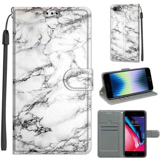 Voltage Colored Drawing Magnetic Clasp Horizontal Flip PU Leather Case with Holder & Card Slots, For iPhone SE 2022 / SE 2020 / 8 / 7, For iPhone XR