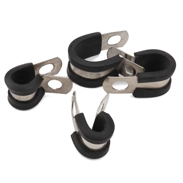 A1196 52 in 1 Car Rubber Cushion Pipe Clamps Stainless Steel Clamps