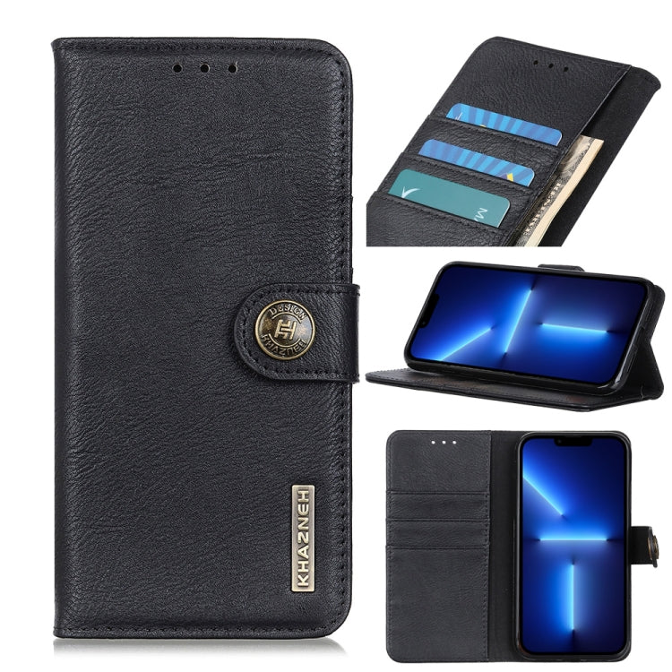 KHAZNEH Cowhide Texture Horizontal Flip Leather Case with Holder & Card Slots & Wallet, For iPhone 13, For iPhone 13 Pro, For iPhone 13 Pro Max