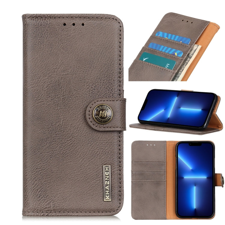 KHAZNEH Cowhide Texture Horizontal Flip Leather Case with Holder & Card Slots & Wallet, For iPhone 13, For iPhone 13 Pro, For iPhone 13 Pro Max