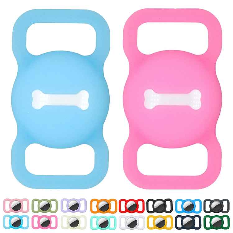 Shockproof Anti-scratch Silicone Case Protective Cover, Style: Bones, For AirTag