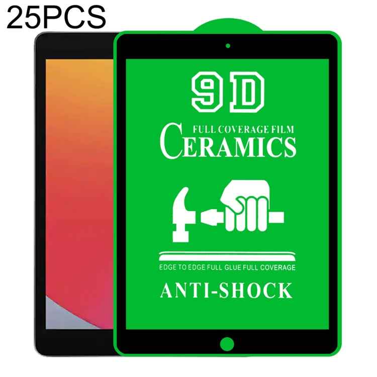 25 PCS 9D Full Screen Full Glue Ceramic Film, For iPad 4 / 3 / 2 9.7 inch (25 PCS), For iPad 10.2 2021 / 2020 / 2019 (25 PCS), For iPad Pro 10.5 / Air 3 (25 PCS), For iPad mini 3 / 2 / 1 (25 PCS), For iPad mini 2019 / 4 (25 PCS)                        ...