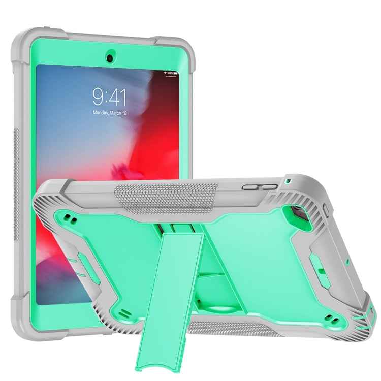 Silicone + PC Shockproof Protective Case with Holder, For iPad 10.2 2021 / 2020 / 2019, For iPad Pro 11 inch 2020, For iPad mini (2019) / mini 4, For iPad 9.7 inch (2017/2018)
