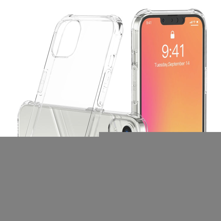 LESUDESIGN Rhino Shield Series TPU Anti-fall Transparent Phone Protective Case with Sound Conversion Design, For iPhone 13, For iPhone 13 Pro