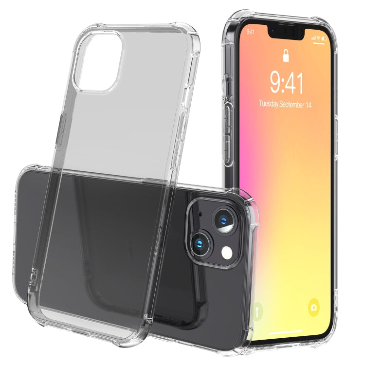 LESUDESIGN Rhino Shield Series TPU Anti-fall Transparent Phone Protective Case with Sound Conversion Design, For iPhone 13, For iPhone 13 Pro