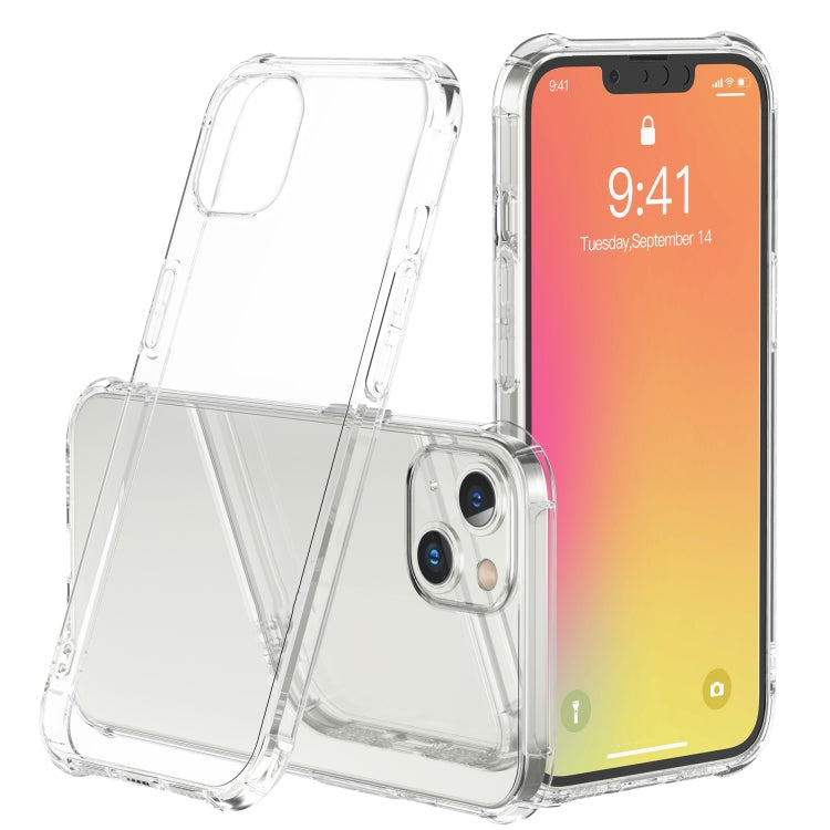 LESUDESIGN Rhino Shield Series TPU Anti-fall Transparent Phone Protective Case with Sound Conversion Design, For iPhone 13, For iPhone 13 Pro