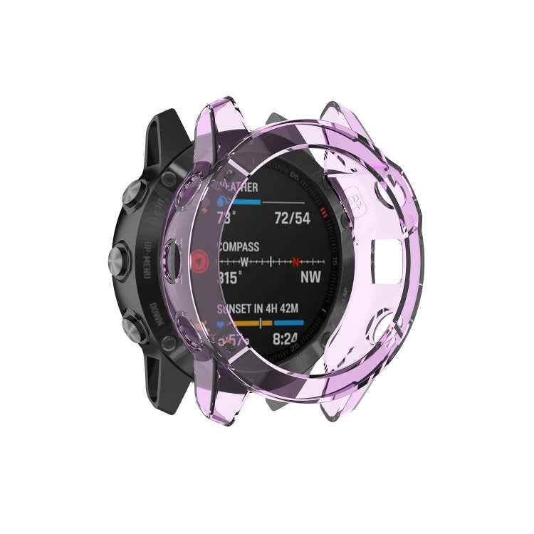 Smart Watch Half Coverage TPU Protective Case, For Garmin Fenix 6 / 6 Pro, For Garmin Fenix 6S / 6S Pro, For Garmin Fenix 6X / 6X Pro