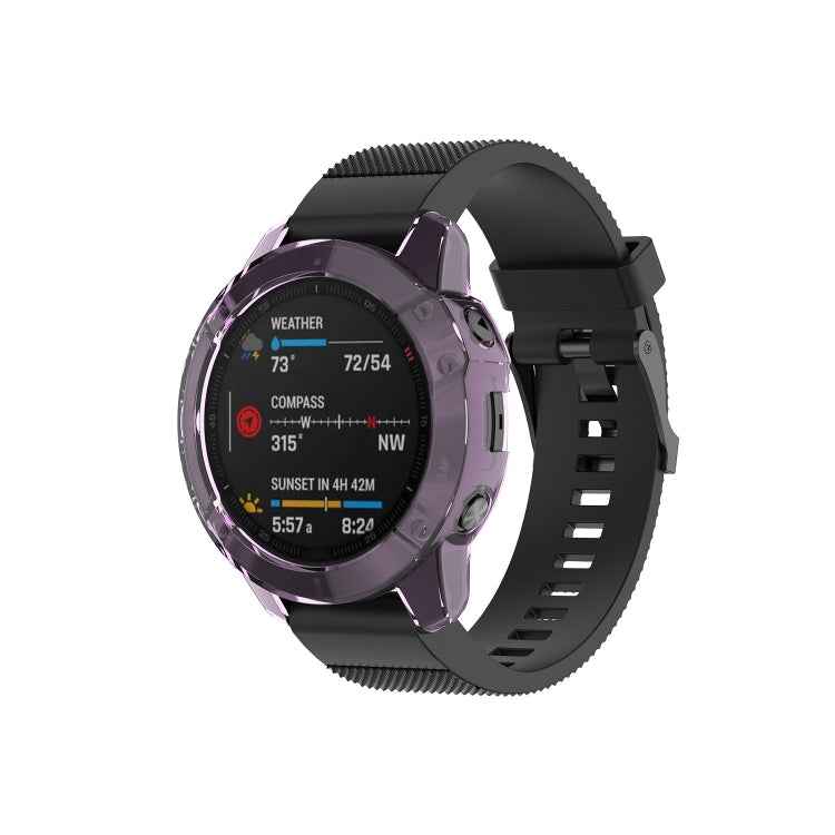 Smart Watch Half Coverage TPU Protective Case, For Garmin Fenix 6 / 6 Pro, For Garmin Fenix 6S / 6S Pro, For Garmin Fenix 6X / 6X Pro