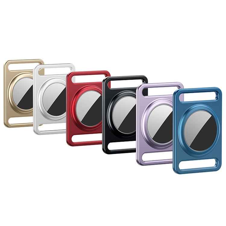 Magnetic Metal Protective Cover Case with Switchable Keychain Ring For AirTag 2nd Gen / AirTag 1st Gen