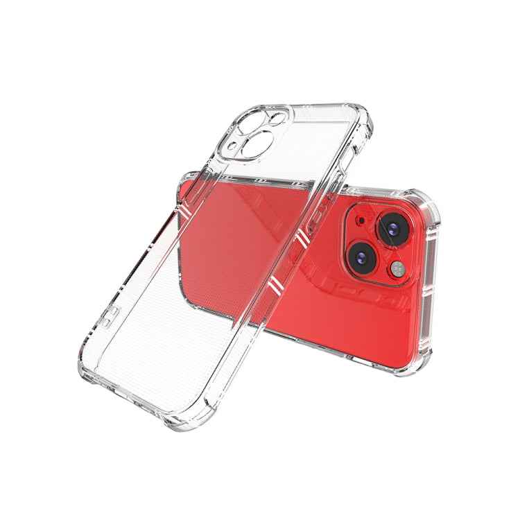 Straight Side Dual Bone Anti-fall TPU Transparent Protective Case, For iPhone 13 mini, For iPhone 13, For iPhone 13 Pro, For iPhone 13 Pro Max