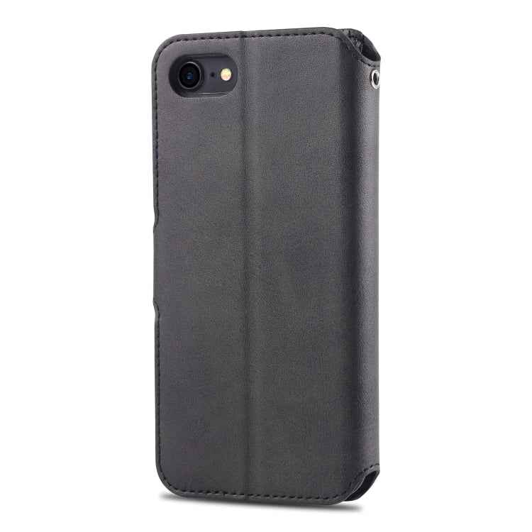 AZNS Calf Texture Magnetic Horizontal Flip PU Leather Case with Holder & Card Slots & Photo Frame