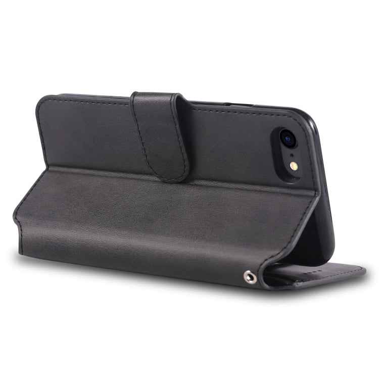 AZNS Calf Texture Magnetic Horizontal Flip PU Leather Case with Holder & Card Slots & Photo Frame