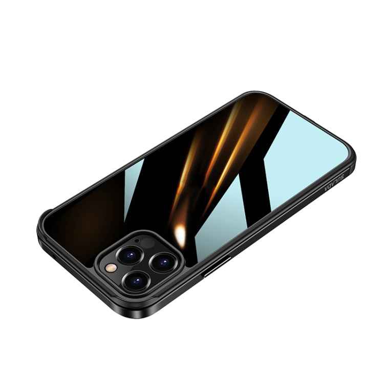 SULADA Shockproof Aviation Aluminum Metal Frame + Nano Glass + TPU Protective Case, For iPhone 11, For iPhone 11 Pro, For iPhone 12 mini, For iPhone 12, For iPhone 12 Pro, For iPhone 12 Pro Max, For iPhone 11 Pro Max, For iPhone XS / X