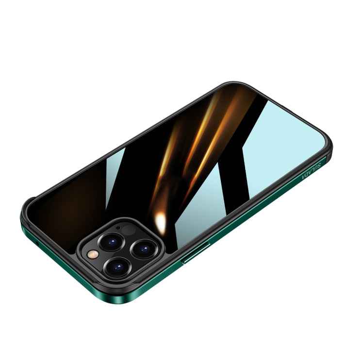SULADA Shockproof Aviation Aluminum Metal Frame + Nano Glass + TPU Protective Case, For iPhone 11, For iPhone 11 Pro, For iPhone 12 mini, For iPhone 12, For iPhone 12 Pro, For iPhone 12 Pro Max, For iPhone 11 Pro Max, For iPhone XS / X