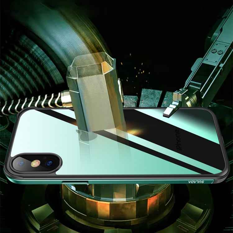SULADA Shockproof Aviation Aluminum Metal Frame + Nano Glass + TPU Protective Case, For iPhone XR, For iPhone XS Max