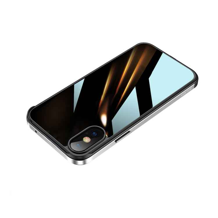 SULADA Shockproof Aviation Aluminum Metal Frame + Nano Glass + TPU Protective Case, For iPhone XR, For iPhone XS Max