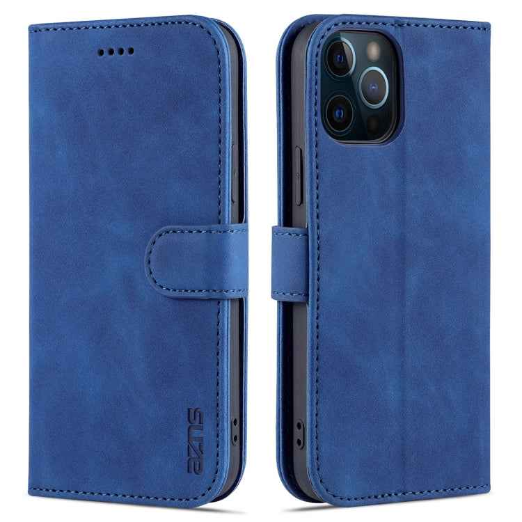 AZNS Skin Feel Calf Texture Horizontal Flip Leather Case with Card Slots & Holder & Wallet, For iPhone 12 Pro, For iPhone 12 Pro Max