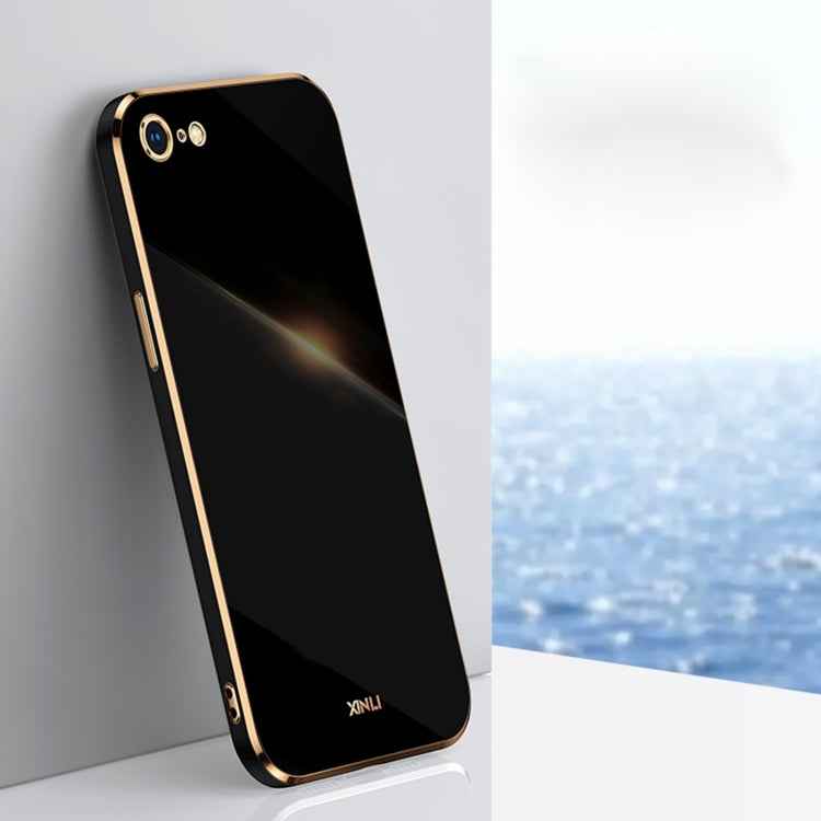 XINLI Straight Edge 6D Electroplate TPU Phone Case, For iPhone 6 / 6s, For iPhone 6 Plus / 6s Plus, For iPhone SE 2022 / SE 2020 / 8 / 7, For iPhone 11, For iPhone 11 Pro, For iPhone 11 Pro Max, For iPhone 12