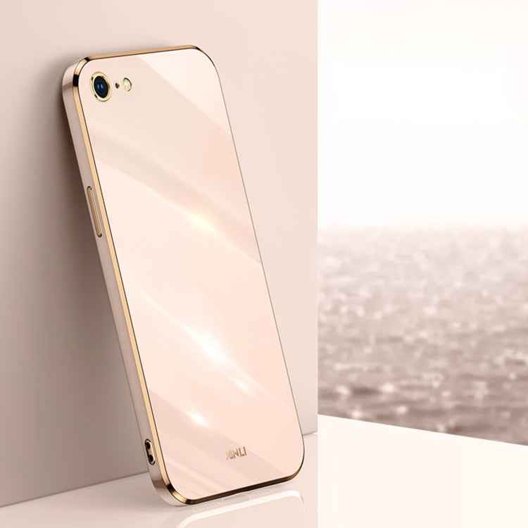 XINLI Straight Edge 6D Electroplate TPU Phone Case, For iPhone 6 / 6s, For iPhone 6 Plus / 6s Plus, For iPhone SE 2022 / SE 2020 / 8 / 7, For iPhone 11, For iPhone 11 Pro, For iPhone 11 Pro Max, For iPhone 12
