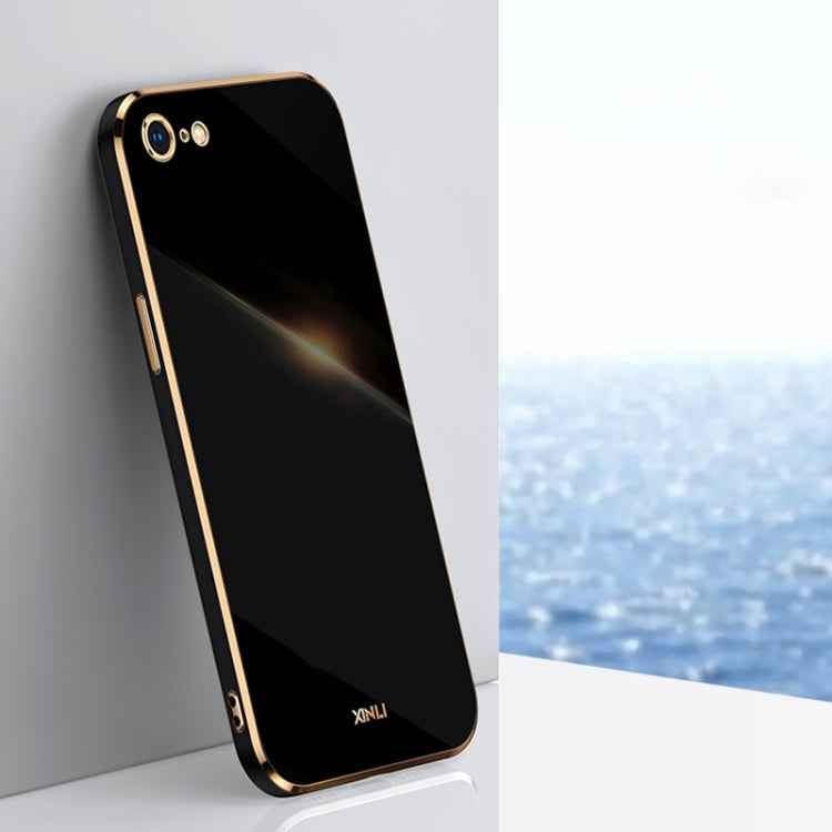 XINLI Straight Edge 6D Electroplate TPU Phone Case, For iPhone 6 / 6s, For iPhone 6 Plus / 6s Plus, For iPhone SE 2022 / SE 2020 / 8 / 7, For iPhone 11, For iPhone 11 Pro, For iPhone 11 Pro Max, For iPhone 12