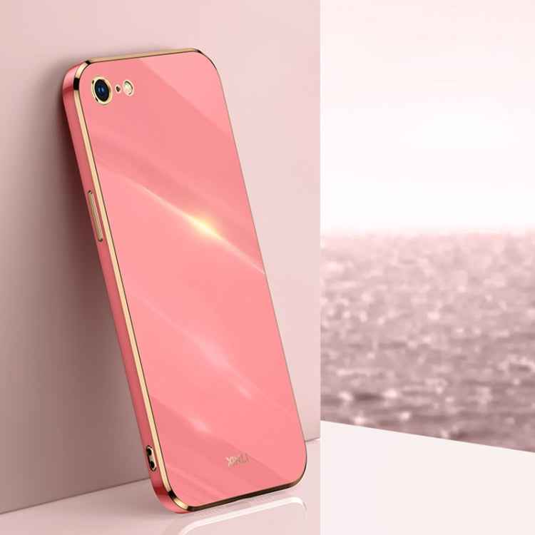 XINLI Straight Edge 6D Electroplate TPU Phone Case, For iPhone 6 / 6s, For iPhone 6 Plus / 6s Plus, For iPhone SE 2022 / SE 2020 / 8 / 7, For iPhone 11, For iPhone 11 Pro, For iPhone 11 Pro Max, For iPhone 12
