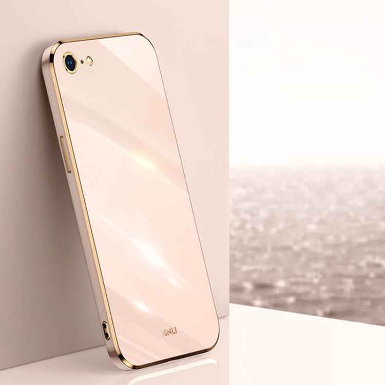XINLI Straight Edge 6D Electroplate TPU Phone Case, For iPhone 6 / 6s, For iPhone 6 Plus / 6s Plus, For iPhone SE 2022 / SE 2020 / 8 / 7, For iPhone 11, For iPhone 11 Pro, For iPhone 11 Pro Max, For iPhone 12