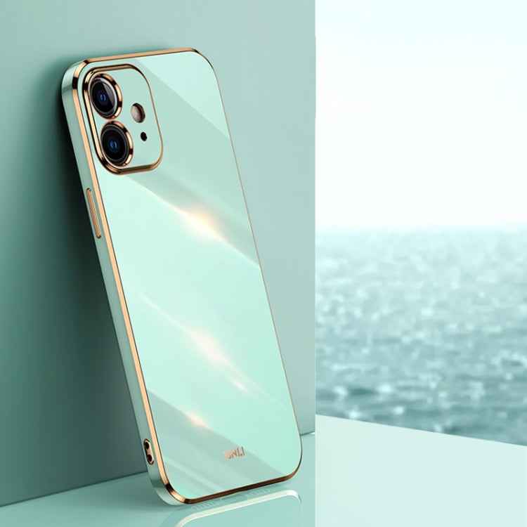 XINLI Straight Edge 6D Electroplate TPU Phone Case, For iPhone 6 / 6s, For iPhone 6 Plus / 6s Plus, For iPhone SE 2022 / SE 2020 / 8 / 7, For iPhone 11, For iPhone 11 Pro, For iPhone 11 Pro Max, For iPhone 12