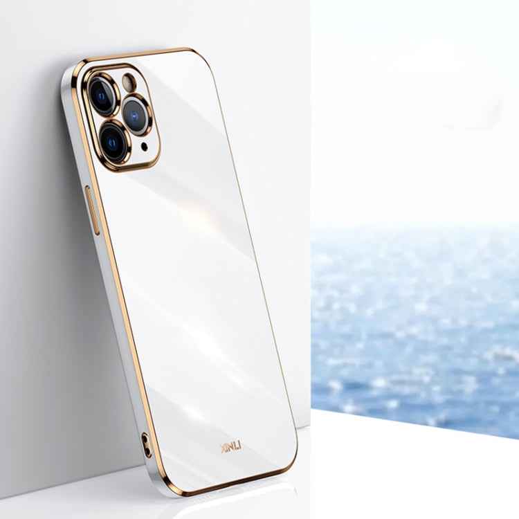 XINLI Straight Edge 6D Electroplate TPU Phone Case, For iPhone 6 / 6s, For iPhone 6 Plus / 6s Plus, For iPhone SE 2022 / SE 2020 / 8 / 7, For iPhone 11, For iPhone 11 Pro, For iPhone 11 Pro Max, For iPhone 12
