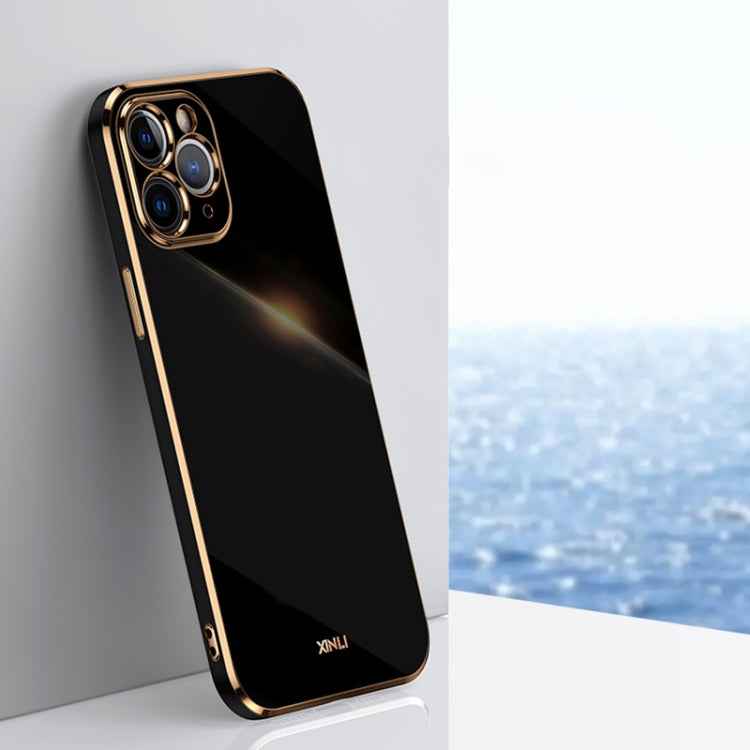 XINLI Straight Edge 6D Electroplate TPU Phone Case, For iPhone 6 / 6s, For iPhone 6 Plus / 6s Plus, For iPhone SE 2022 / SE 2020 / 8 / 7, For iPhone 11, For iPhone 11 Pro, For iPhone 11 Pro Max, For iPhone 12