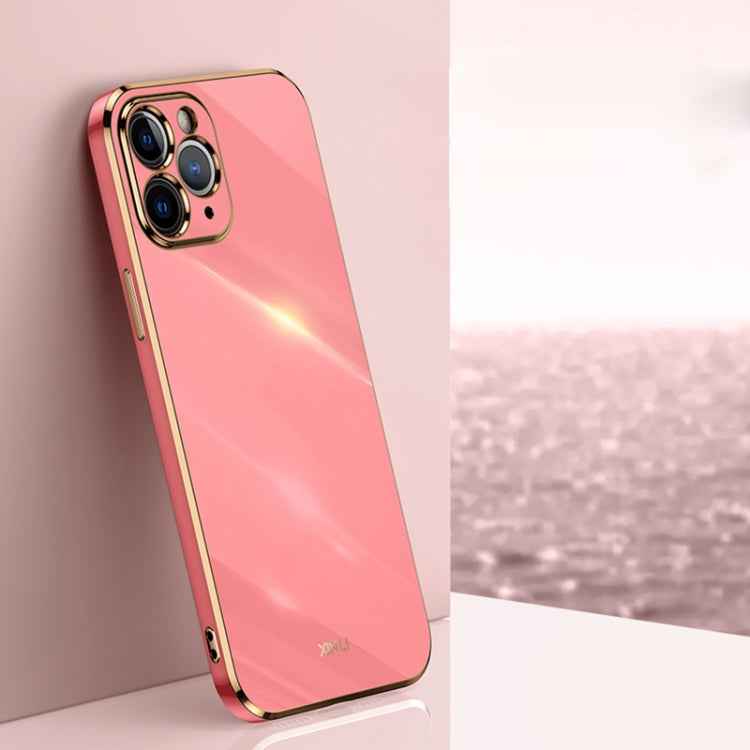 XINLI Straight Edge 6D Electroplate TPU Phone Case, For iPhone 6 / 6s, For iPhone 6 Plus / 6s Plus, For iPhone SE 2022 / SE 2020 / 8 / 7, For iPhone 11, For iPhone 11 Pro, For iPhone 11 Pro Max, For iPhone 12