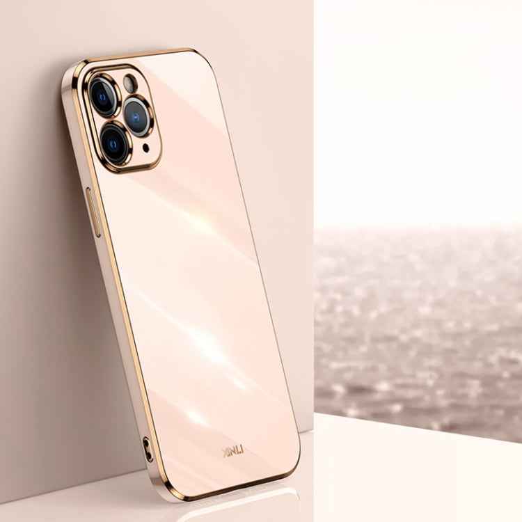 XINLI Straight Edge 6D Electroplate TPU Phone Case, For iPhone 6 / 6s, For iPhone 6 Plus / 6s Plus, For iPhone SE 2022 / SE 2020 / 8 / 7, For iPhone 11, For iPhone 11 Pro, For iPhone 11 Pro Max, For iPhone 12