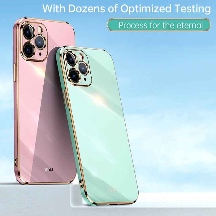 XINLI Straight Edge 6D Electroplate TPU Phone Case, For iPhone 12 mini, For iPhone 12 Pro Max, For iPhone X, For iPhone XR, For iPhone XS, For iPhone XS Max, For iPhone 8 Plus / 7 Plus